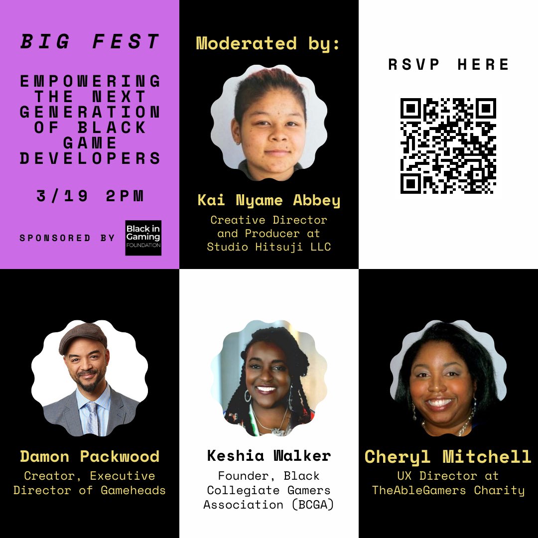 🔥 Empowering the Next Generation of Black Game Developers (2:00PM - 2:45PM PST)