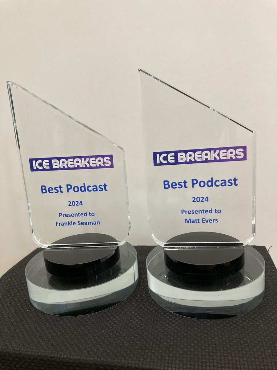@FrankieSk8 @TheMattEvers Such a great episode of #icebreakerspodcast . Each episode has been really good, especially the content, your comments and your costumes. Well done to everyone involved. You certainly deserve these awards.