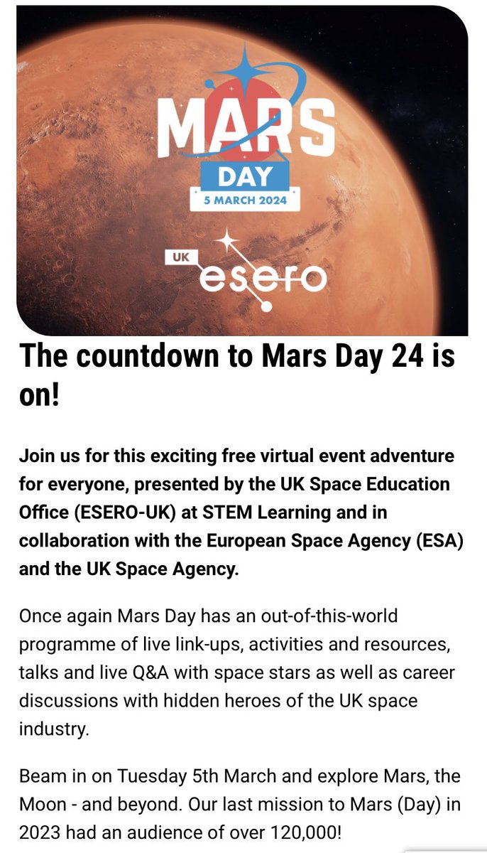 LibanusPrimary's tweet photo. Our oldest pupils took part in 
MARS DAY today and there were all kinds of STEM activities going on! 
It looked like so much fun! 
#MrsW #MarsDay24 https://t.co/N2sMJfnhWe