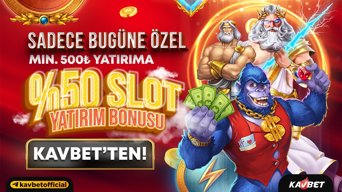 🔥Dün yaşanan aksaklıktan dolayı daha azı kesmez diye düşündük🎁 😎Sadece bugüne özel %50 Slot Yatırım Bonusu sizi bekliyor🚀 🔥Kavbet kazandırır❕