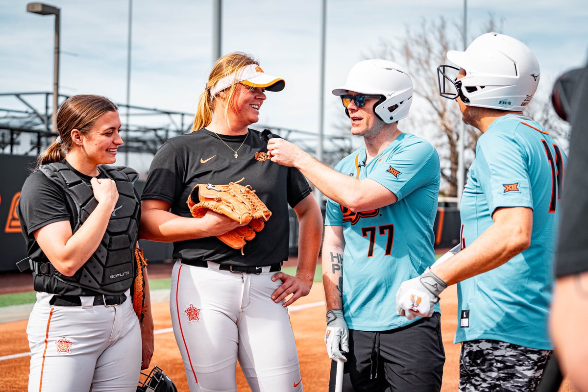 There’s no such thing as 𝙏𝙤𝙤 𝙈𝙪𝙘𝙝 𝘼𝙘𝙘𝙚𝙨𝙨… 

We had a blast hosting <a href="/mrBobbyBones/">Bobby Bones</a> and his crew yesterday for practice! Stay tuned to see how they fared in the batter’s box against <a href="/lexikilfoyl/">Lexi Kilfoyl</a> 👀 

#GoPokes | #REP