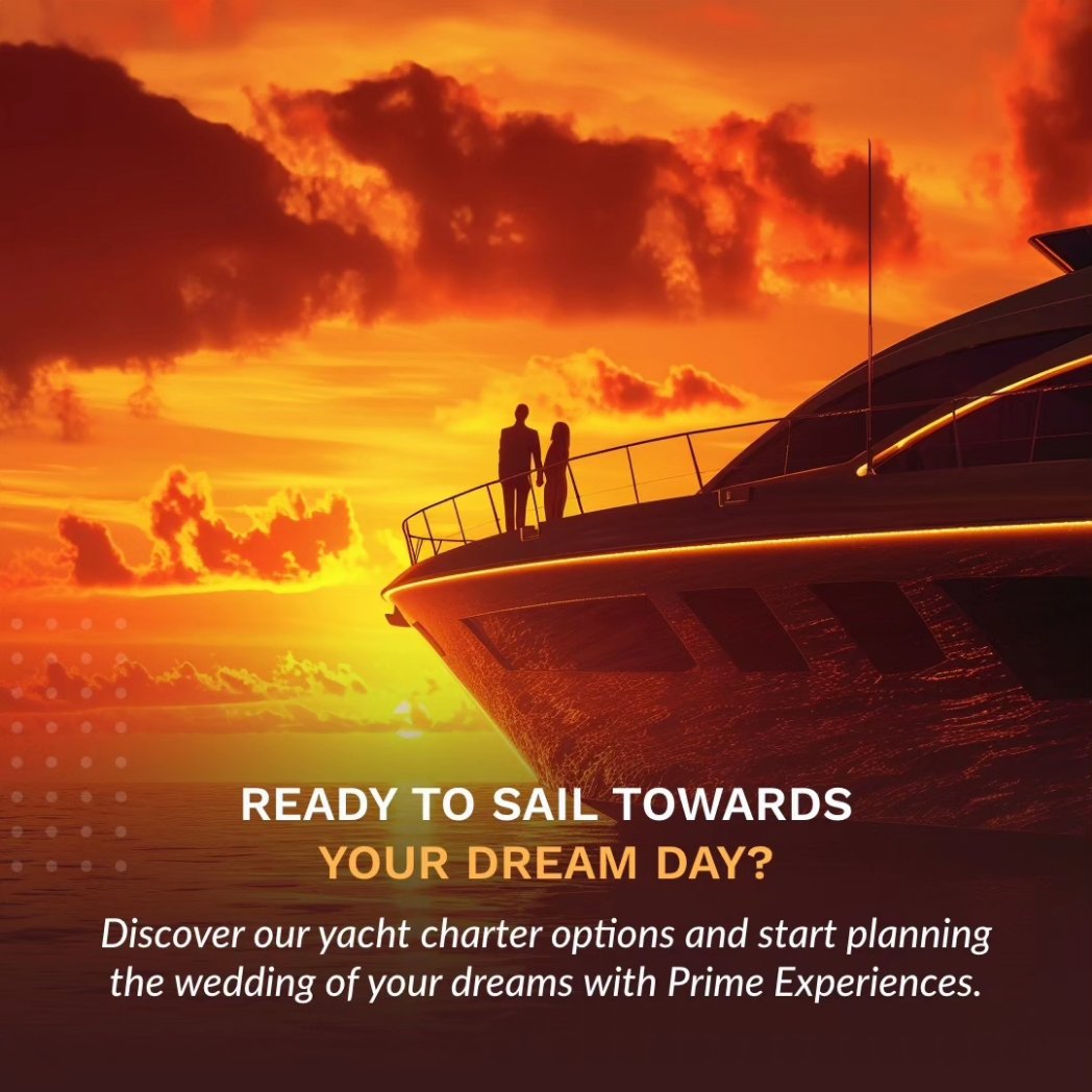Explore the secrets of yacht wedding planning, find the perfect vessel, and capture every magical moment with our expert team. 💍 

Ready to say 'I do' in style? Let's make it unforgettable together!  🎆
Call 305 892 3573 
PRIMEXPERIENCES.COM 
#YachtWedding #Yachtlife #Miami
