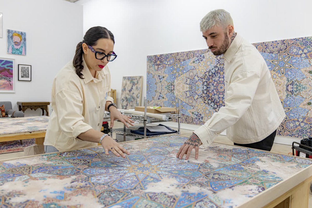 Pérez Art Museum Miami (@pamm) on Twitter photo Happy #305Day! Miami-based artist <a href="/jasonseife/">Jason Seife</a> is showcasing his first solo exhibition in the United States. Seife's art practice centers on his Middle Eastern heritage, referencing Persian carpets and the intricate details found in traditional Islamic art. bit.ly/3Zyzjo5 Happy #305Day! Miami-based artist <a href="/jasonseife/">Jason Seife</a> is showcasing his first solo exhibition in the United States. Seife's art practice centers on his Middle Eastern heritage, referencing Persian carpets and the intricate details found in traditional Islamic art. bit.ly/3Zyzjo5