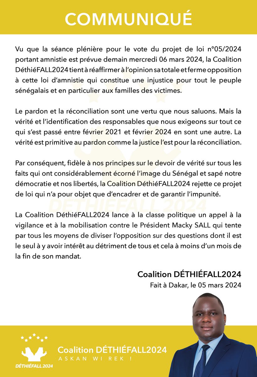 Dethiefallsn's tweet image. Communiqué de la Coalition DÉTHIÉFALL2024

#déthiéfall #dethiefall2024 #coalitiondethiefall2024