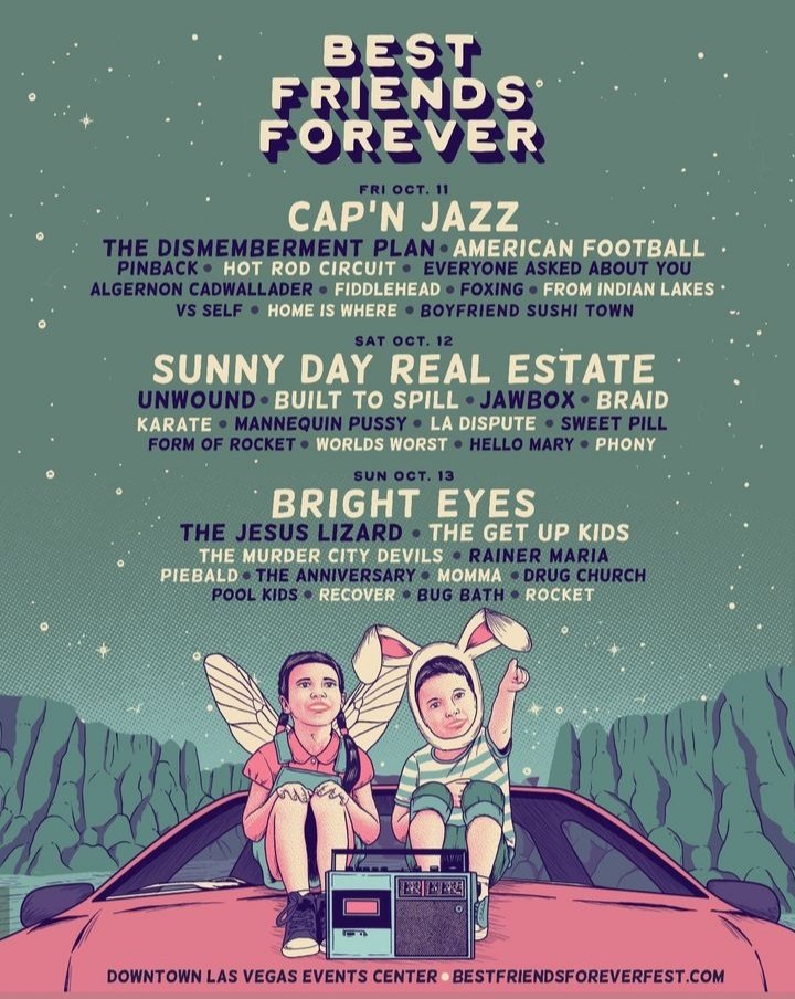 Daily lineups announced! Single day pre-sale available Wed. March 8th at 10am  bestfriendsforeverfest.com
