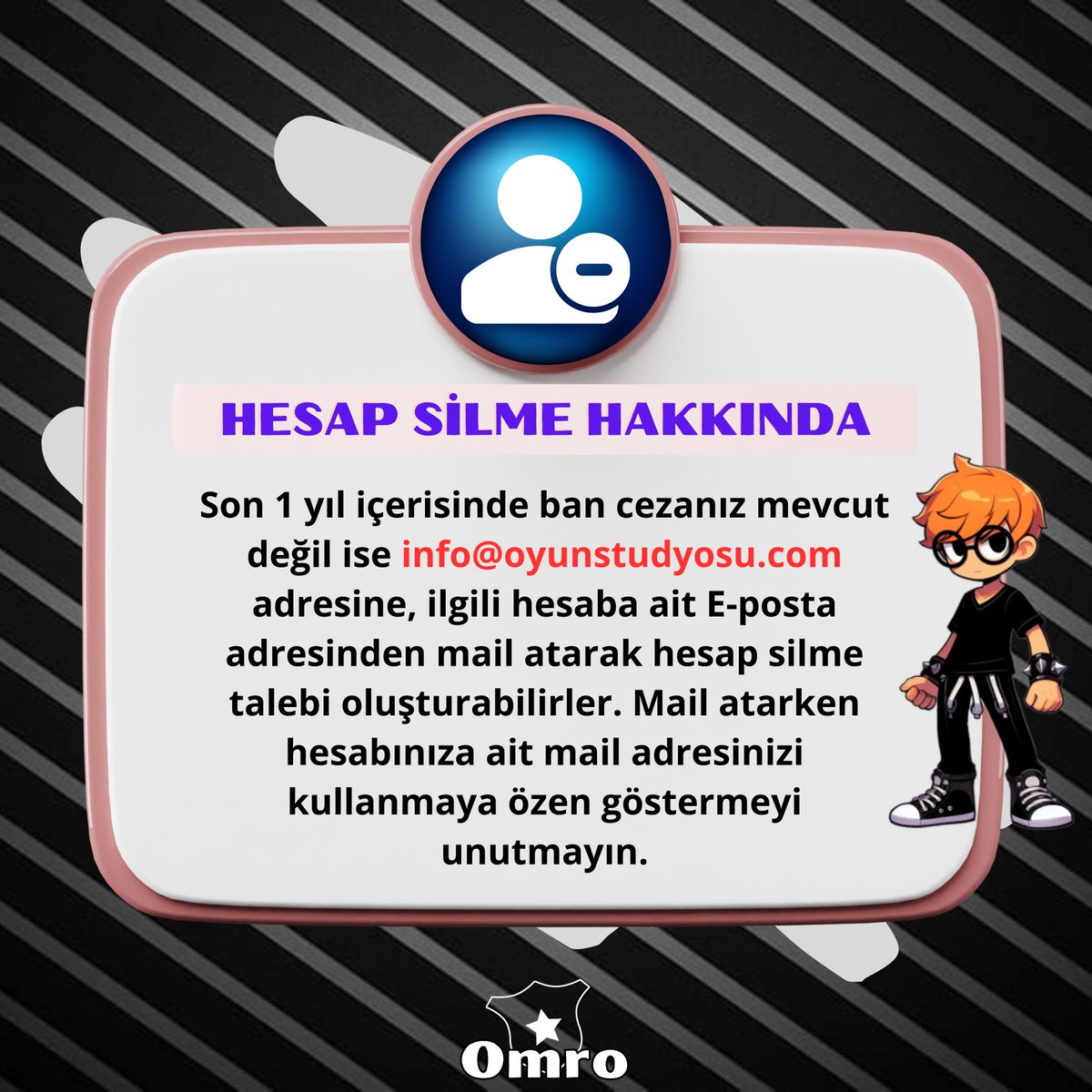 Hesap Silme Hakkında!