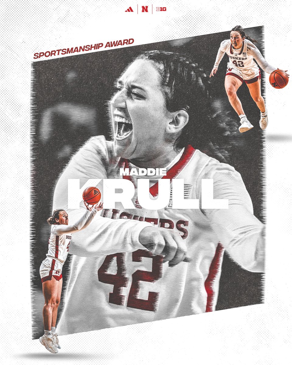 ❣️Leadership, work ethic, heart.

Our <a href="/B1Gwbball/">Big Ten Women's Basketball</a> Sportsmanship Award Honoree, Maddie Krull!