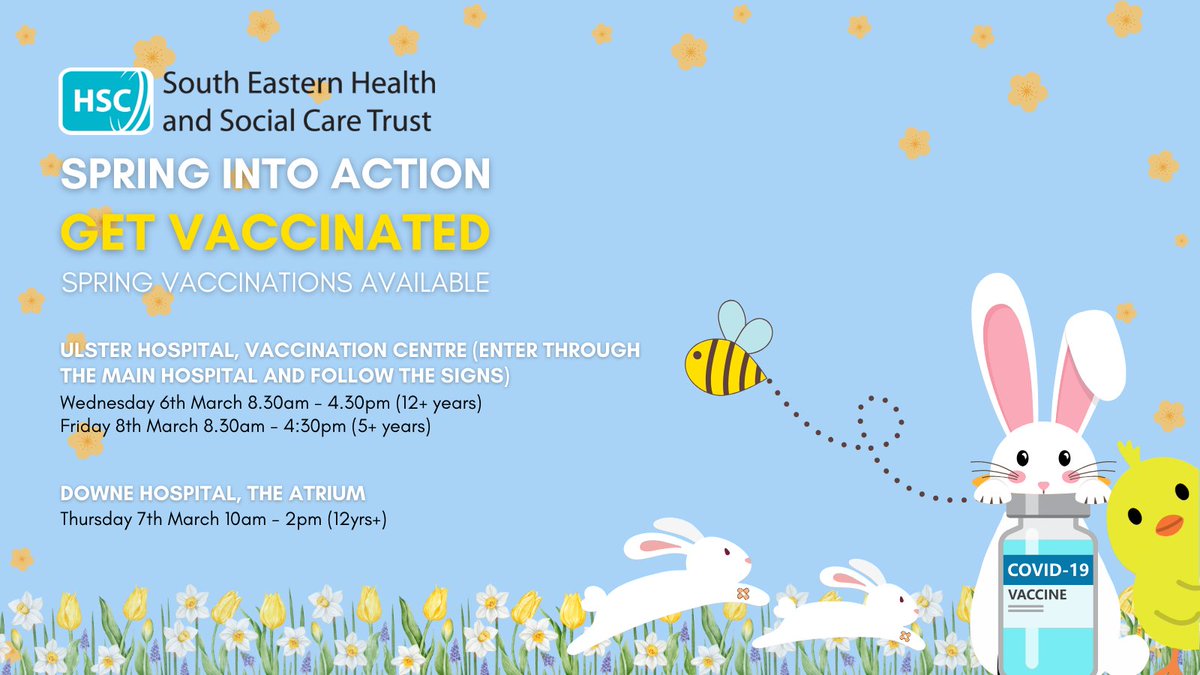 SPRING INTO ACTION 🌻 Get vaccinated for COVID-19 & Flu 💉 Book online: bit.ly/401xLnf 🚶WALK-IN APPOINTMENTS ARE ALSO AVAILABLE 🚶‍♀️ Check the most recent eligibility criteria on our website👇 bit.ly/3DaLHQX