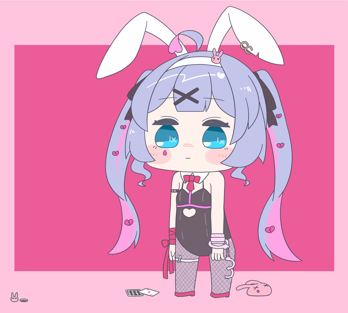 初音ミク「今日も一日さいきん沢山ながれてくるえっち雰囲気バニー初音ミク概念の絵ぼくが描いて」|はつねネガメのイラスト