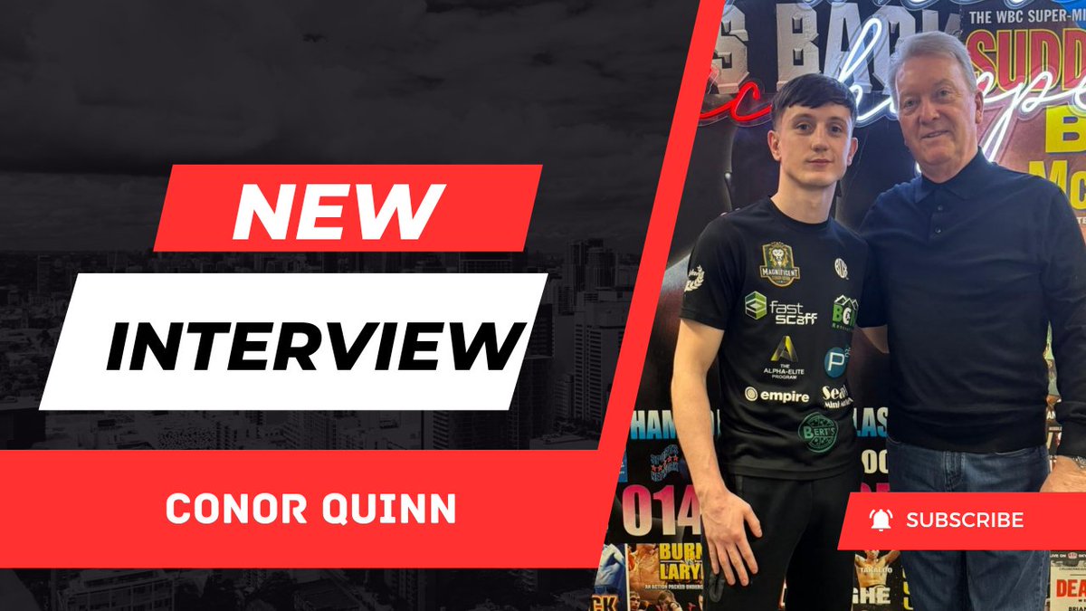 🚨 New Interview 🚨 @cq_magnificent 🗣 If i don't get to World level now, it's my fault, as i now have the promotional backing! I want boxing to take me all around the World, but Belfast is my home Watch the full interview here ⬇️ youtu.be/-aRg4qT-_hw?si…