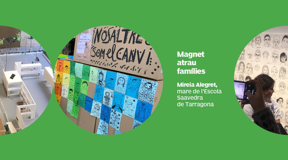 Magnet atrau famílies. Mireia Alegret, mare de dos alumnes de l'@EscolaSaavedra de Tarragona, ens explica per què va escollir-la i com ha canviat la percepció de l'escola al barri i a tot l'entorn tarragoní #10AnysMagnet