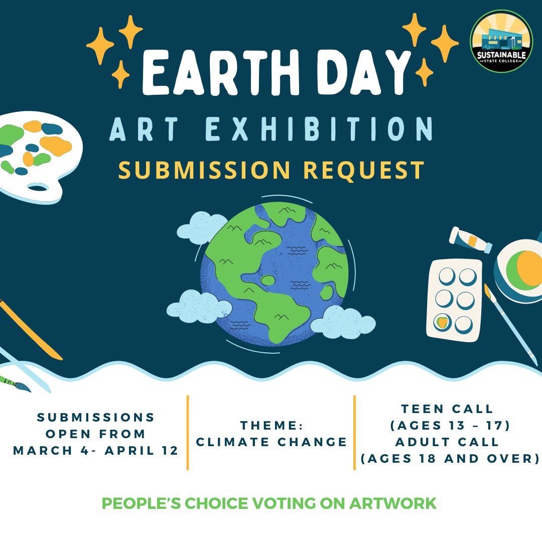 Sustainable State College invites artists to engage in the development of the State College Borough Climate Action, Resiliency, and Environmental Sustainability Plan by creatively visualizing climate change in Pennsylvania.

To learn more visit statecollegepa.us/777/Earth-Day-….