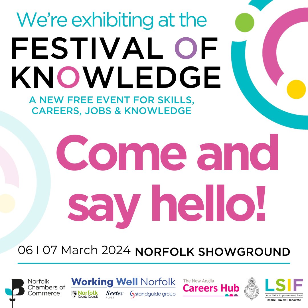 We're excited to be exhibiting at the Festival of Knowledge tomorrow and Thursday! 🎉 Make sure you come and chat to us about your course options, find out how you can apply to study with us and have a go on our activities 👀 #FestivalofKnowledge2024