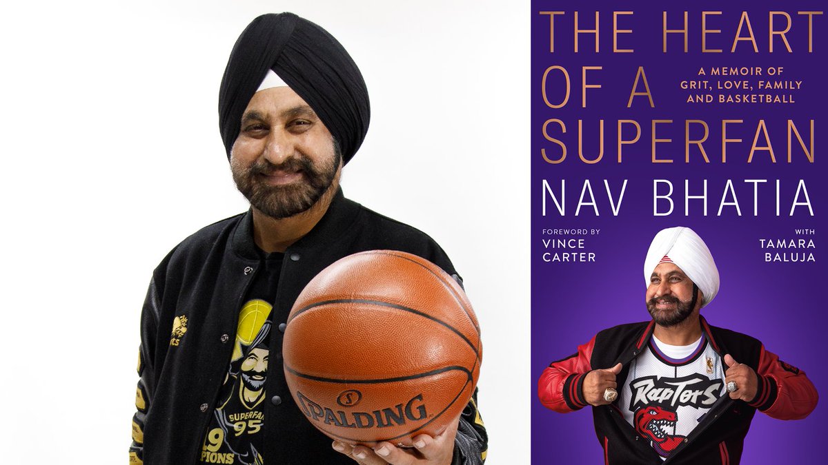 🏀📚Toronto Raptors' superfan Nav Bhatia (@superfan_nav) speaks about his new memoir, offering a courtside view into his extraordinary life. In conversation with sportscaster @Paul__Jones. Mar 26 at 7 pm | North York Central Library Register: ow.ly/osgZ50QLEtS #SalonSeries