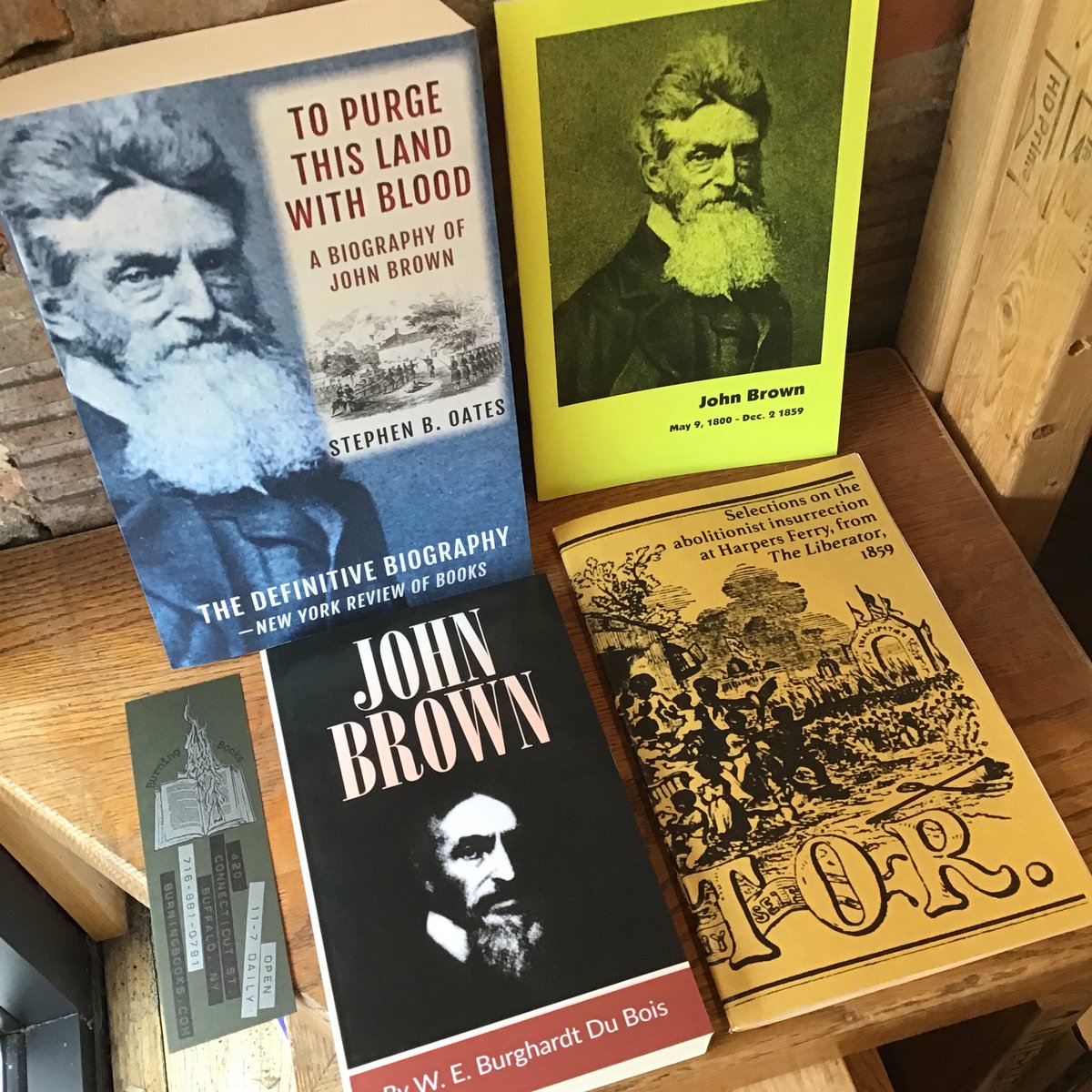 Just some good stuff on John Brown & the abolitionist insurrection at Harpers Ferry: burningbooks.com/products/selec… burningbooks.com/products/to-pu… burningbooks.com/products/john-… burningbooks.com/products/john-…