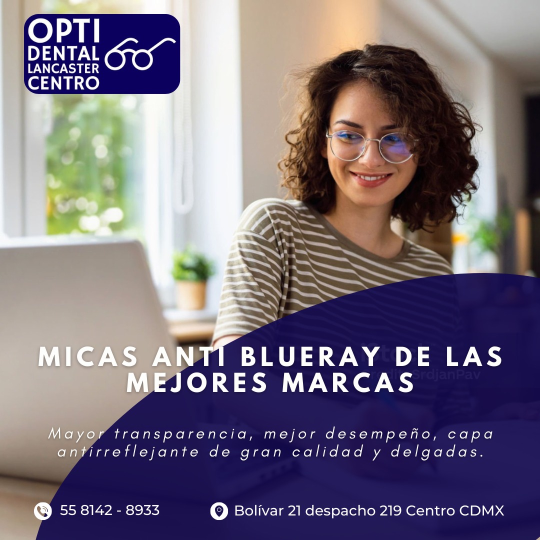 OpticaLancaster's tweet photo. Tenemos un amplio portafolio de marcas de micas blueray, para satisfacer tus necesidades visuales y protección de tus ojos ante la dañina luz azul de pantallas digitales #bluerayglasses #optica #CDMX #optidental #examenvisualgratis https://t.co/XwD54mYI5c