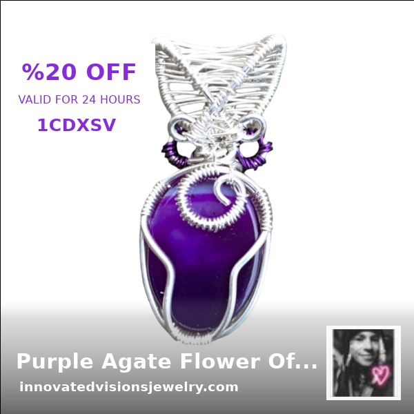 Unleash tranquility and spark creativity with our Purple Agate Flower Of Life Pendant 😍💜. Experience the calming and healing benefits today. Choose your style for only $58.33! Shop now: shortlink.store/x_jbsrjckzt4 #PurpleAgate #SpiritualJewelry #InnovatedVisionsJewelry