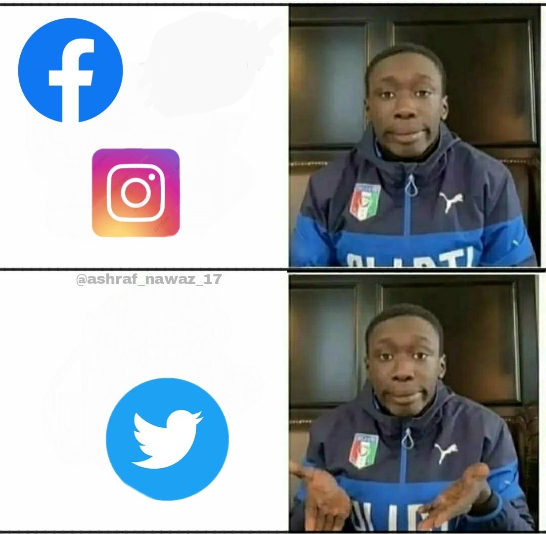 MughatoSwu's tweet photo. #instagramdown 
#facebookdown 
#TRENDING    

When Facebook and Instagram went down   
Everyone : https://t.co/vHrDvK7WIj