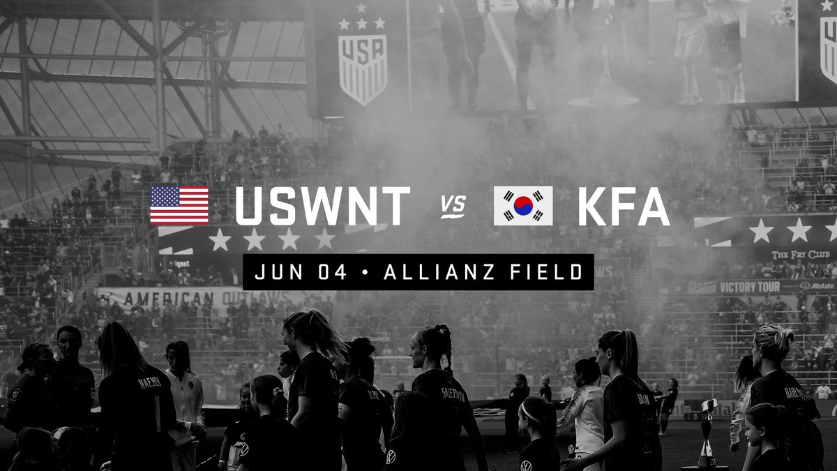 Confirmed: Allianz Field will host the @USWNT on Tuesday, June 4 in a friendly match against the Korea Republic. 📰 >> utd.mn/3wCN7oB