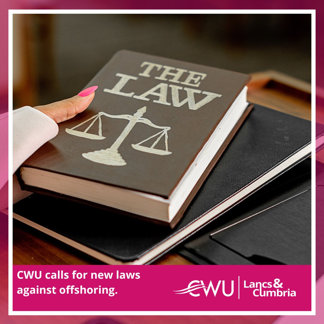 cwulancscumbria's tweet photo. Union demands a halt to the ‘haemorrhaging’ of UK jobs to cheap-labour countries…

https://t.co/y8dK8cWsWI

#CWU #UTAW #union #Lancashire #Cumbria #joinaunion #strikes #strikeaction https://t.co/szPwloTIHi