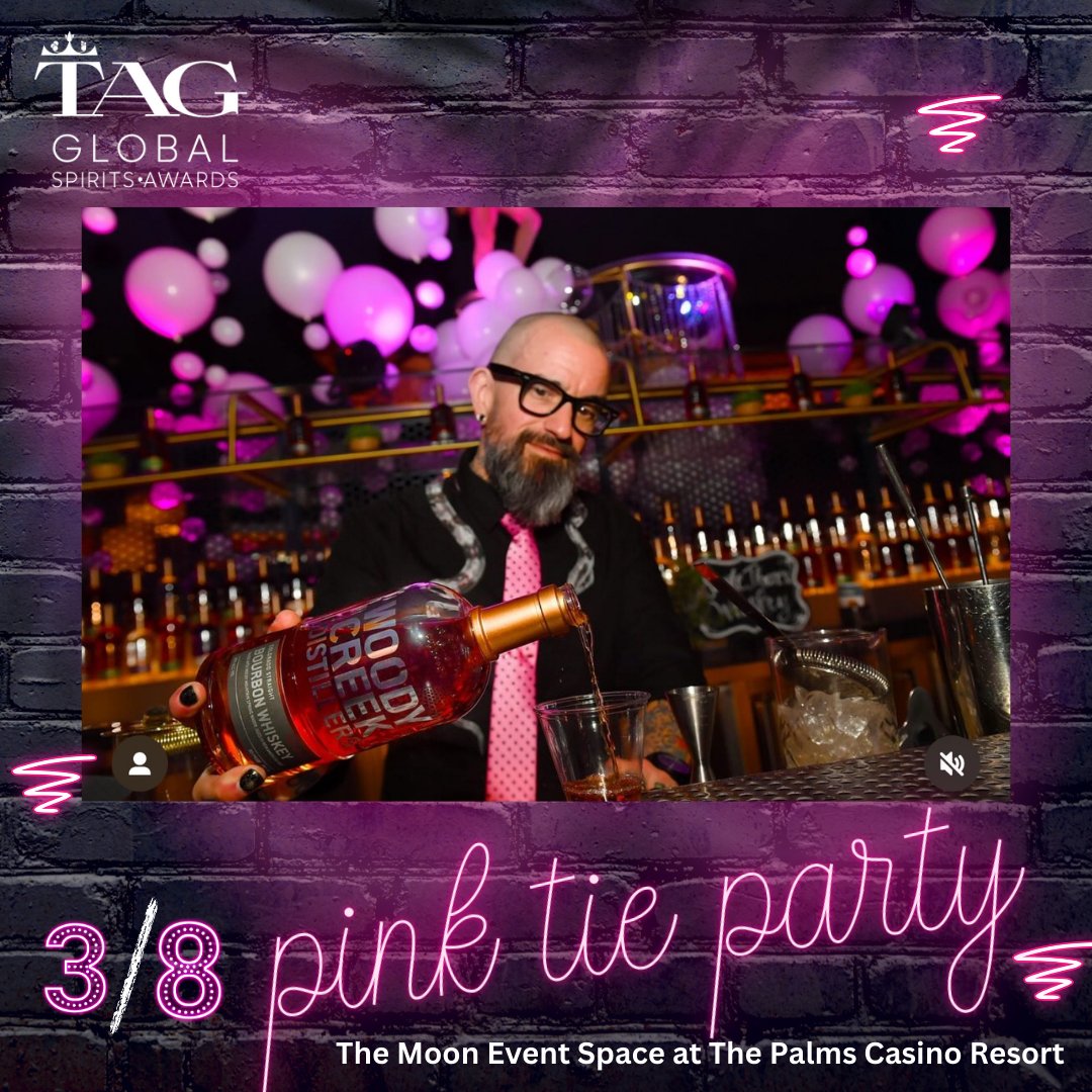 It's time to THINK PINK! We hope to see you at the @AwardsTag 'Pink Tie Party' THIS Friday March 8th at The Moon Event Space at @palms . This incredible event benefits the Helen David Relief Fund, assisting those in the beverage industry and their families dealing with cancer.