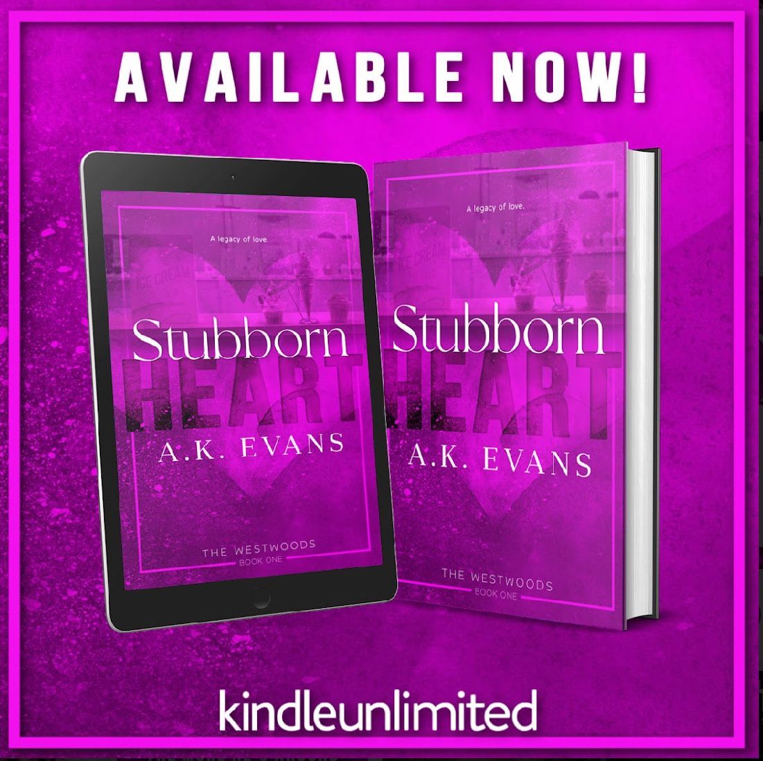 #NEW #KU “Stubborn Heart is not just a romance; it's a journey—one that will sweep you off your feet and leave you breathless until the very end.” Stubborn Heart by @AuthorAKEvans #TheWestwoods buff.ly/49sJErf