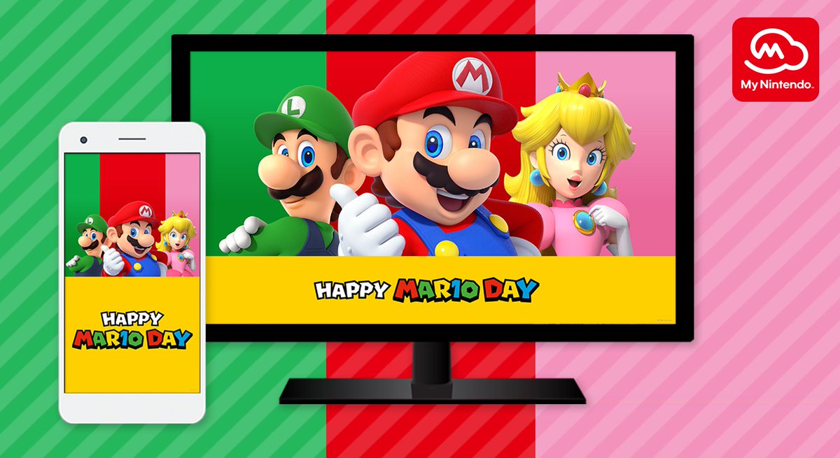 Get in the #MAR10Day spirit with these digital wallpapers for your desktop and smartphone. Claim your #MyNintendo reward here: spkl.io/60194IYoP