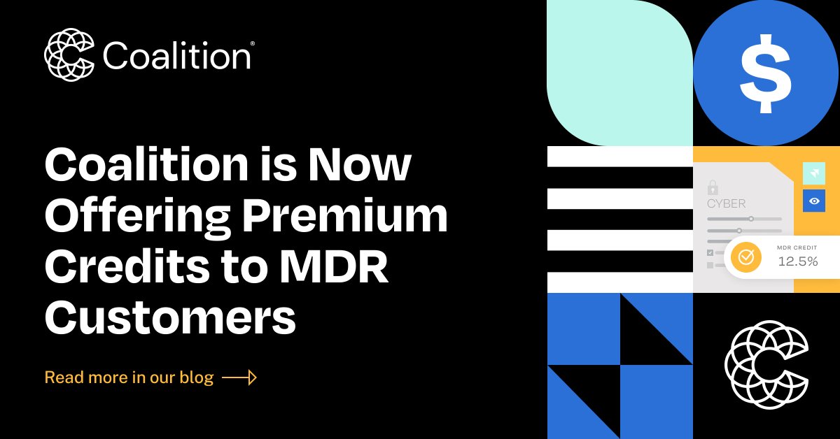 We believe that MDR has the ability to meaningfully reduce the likelihood of cyber incidents. That's why businesses with an approved MDR solution are now eligible for a 12.5% premium credit on our cyber insurance. Learn more: bit.ly/49VNIQJ