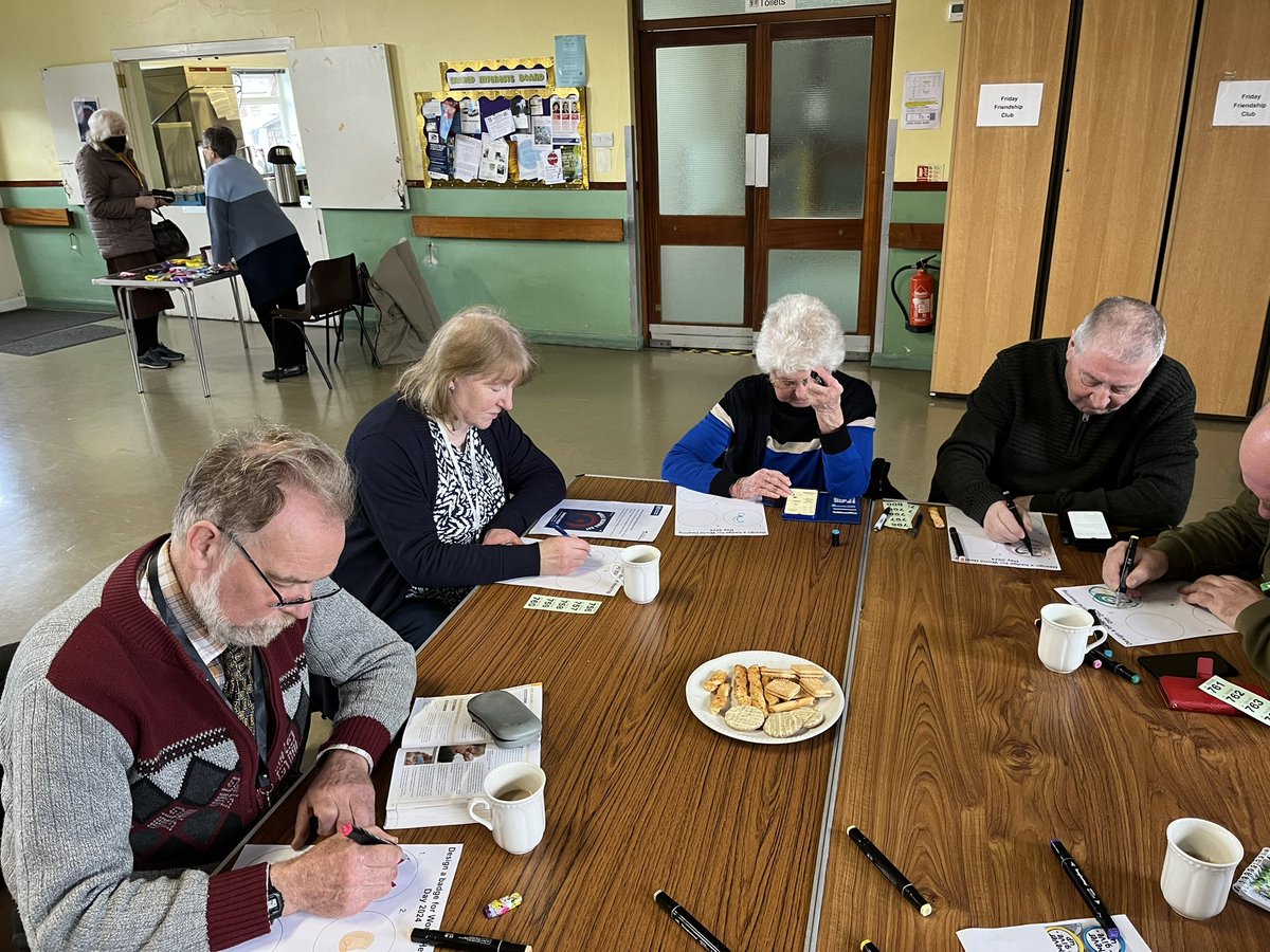 DrKateHough's tweet image. Great afternoon! So many great designs made by the group and important discussions around the need for better awareness about hearing loss! Now to turn the winning badge design into a real badge we can all wear  #WorldHearingDay #hearing #changingmindsets