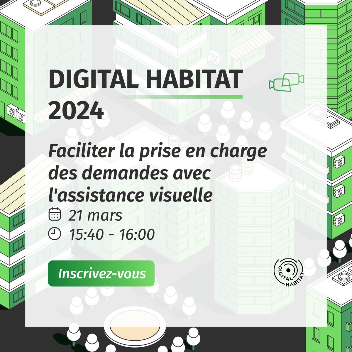 [📅Salon <a href="/DigitalHabitat_/">Digital Habitat</a> ]
🤳 Découvrez comment faciliter la prise en charge des demandes de vos locataires et de vos partenaires grâce à l'assistance visuelle le 21 mars à 14h40 à l'occasion de notre #webinar ! inscrivez vous juste ici 👉 digital-habitat.club/fr/page/parten…