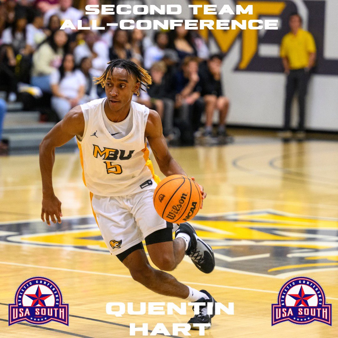 #5 <a href="/Quentinhart6/">Quentin Hart🦁</a>:
<a href="/usa_south/">USA South Athletic Conference</a> Second Team All-Conference ✅
2024 All-Tournament Team ✅