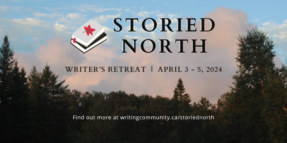 The Storied North writer's retreat is open for registration! April 3-5, 2024 just outside Toronto, ON. 🇨🇦 If 3 days of writing, workshops, networking, and rejuvenation sounds good to you, register now: writingcommunity.ca/storiednorth/
Plz help spread the word. #writingcommunity #toronto