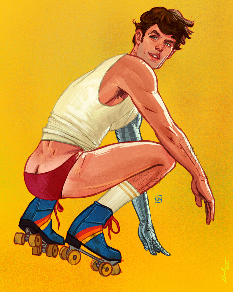 Sam Wilson entry in my 70s rollerdisco series.  Don't forget about Bucky too ;).