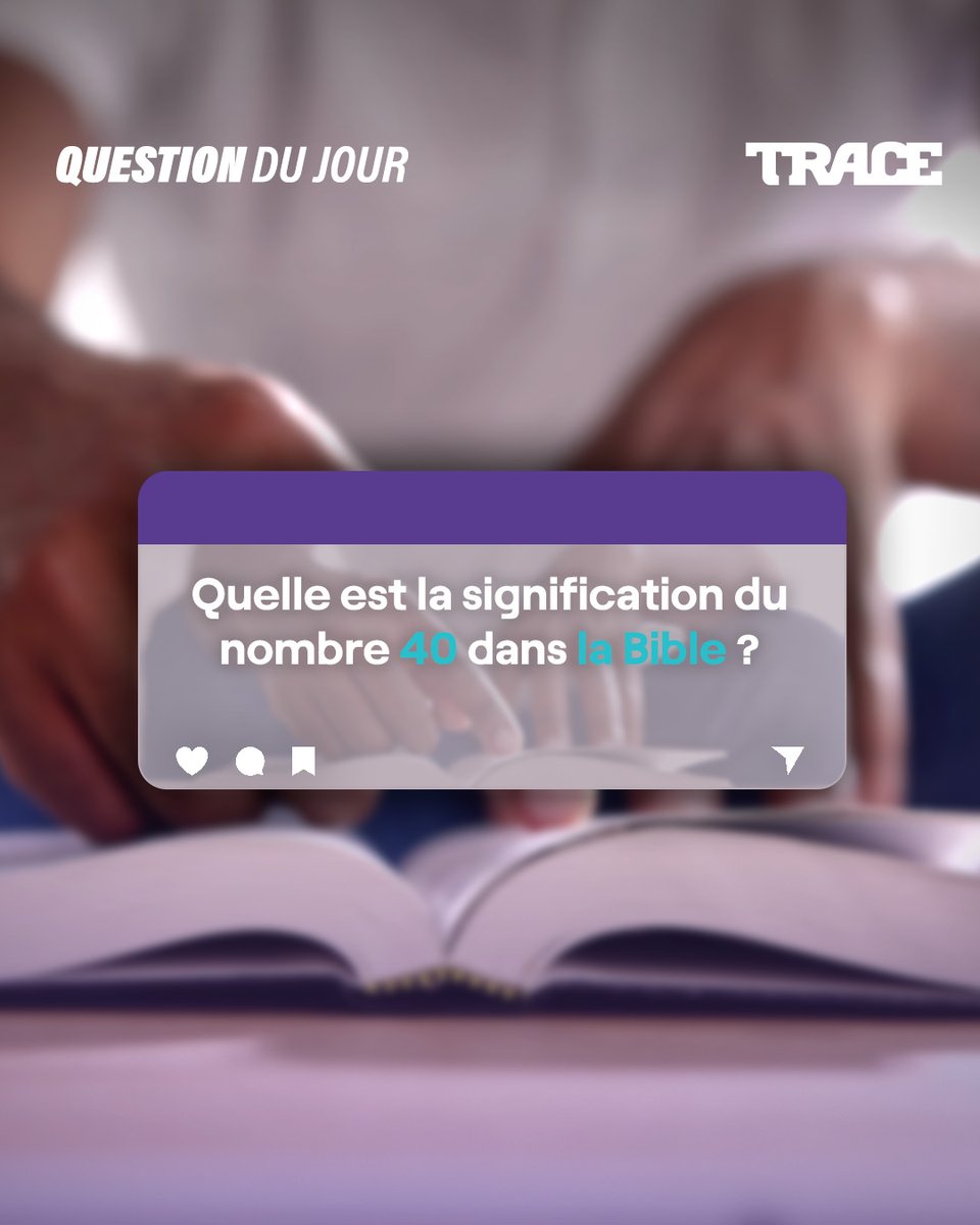 TRACE_Gospel's tweet photo. Quarante (40) l'un des nombres les plus utilisés dans la Bible, mais que traduit-il réellement selon ?
Ton avis est attendu en commentaires👇🏾
Tague un.e ami.e que le sujet pourrait intéresser🚀!

#SujetDeLaSemaine #TopicOfTheWeek #WeAreGospelMusic #TraceGospel https://t.co/YAZrrqKJtm