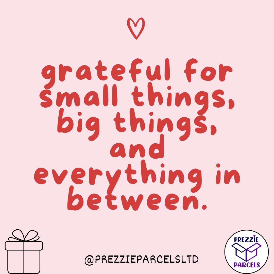 PrezzieParcels's tweet photo. Take a moment today to appreciate the little things that make life special, and let gratitude fill your heart with joy 💜

Let’s spread happiness, one Parcel at a time!🎁✨

https://t.co/dck7CUIkKy

#momentsthatmatter #spreadjoy #giftsoflove #memoriesmade #gratitude #smallthings https://t.co/PSE75USPoQ