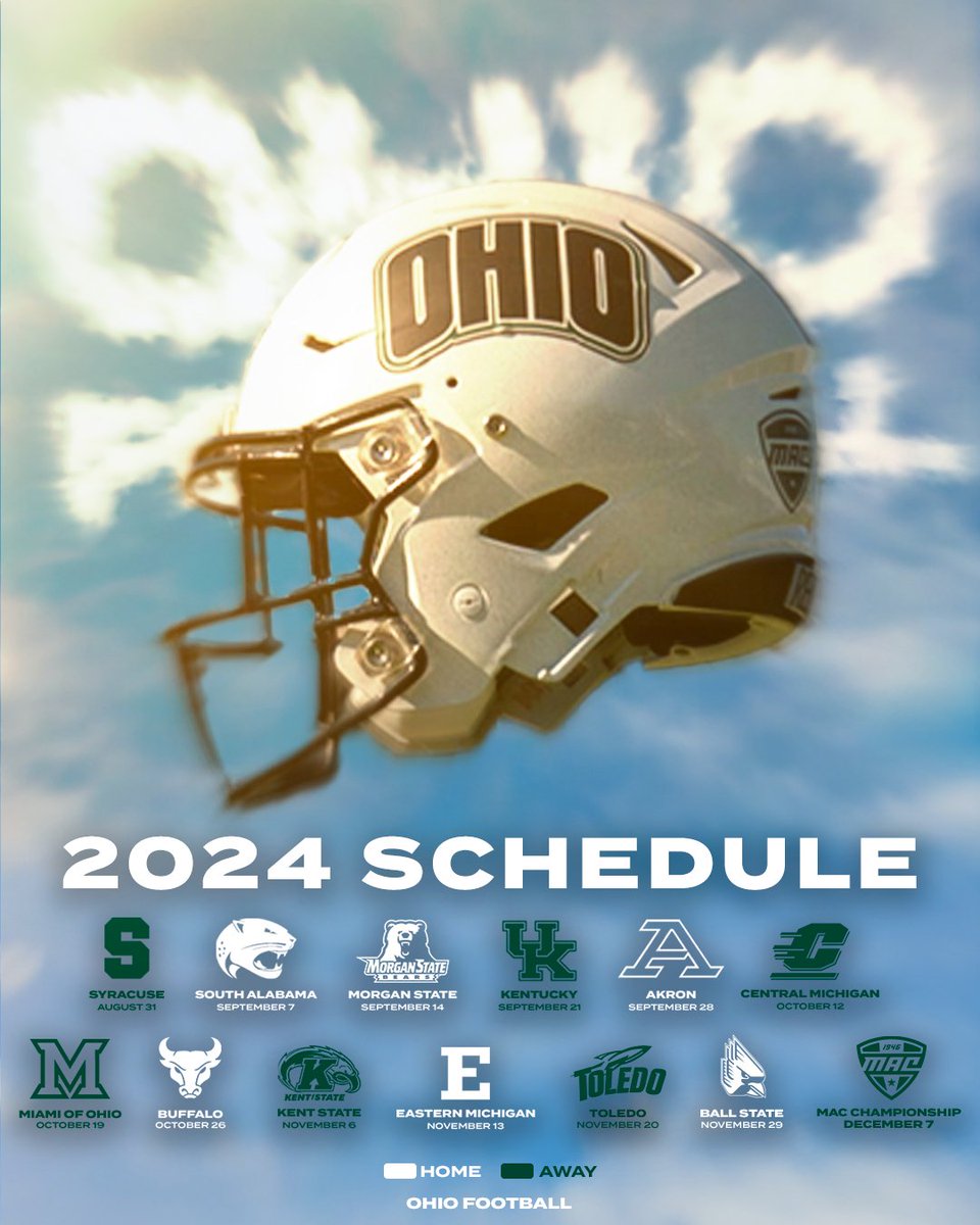 ICYMI 2024 schedule ⤵️ #OUohyeah