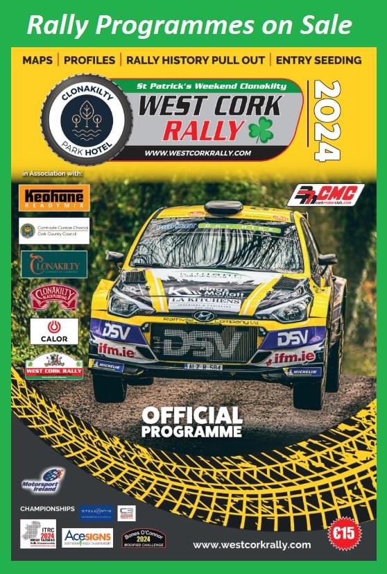 We are going to sell copies of the rally programme to anyone who would like it sent to them before the rally. Check out our Facebook page for details! @ClonakiltyPark @westcorkrally @keohanereadymix @calorireland @Corkcoco @clonakilty @ClonakiltyBP @C103Cork @SouthernStarIRL