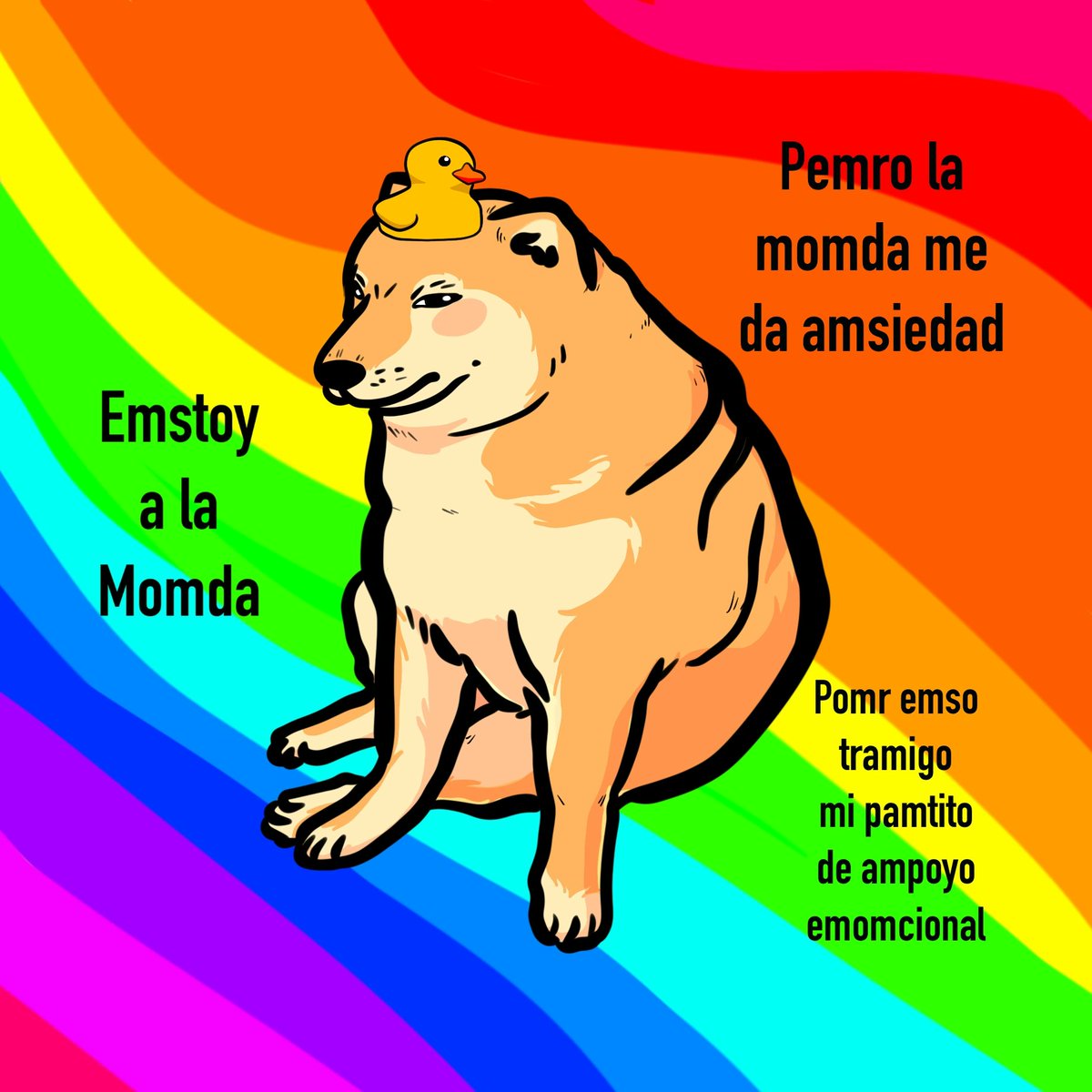 KantunAhau's tweet photo. Emstoy a la momda. #cheems #cheemsballtze #cheemsarmy💛 #cheemsmeme #cheemsdog #cheemsmemes #Cheems #ruberduck #ruberducky #ruberduckies #ducky #duck https://t.co/jHFdKpy8Mg