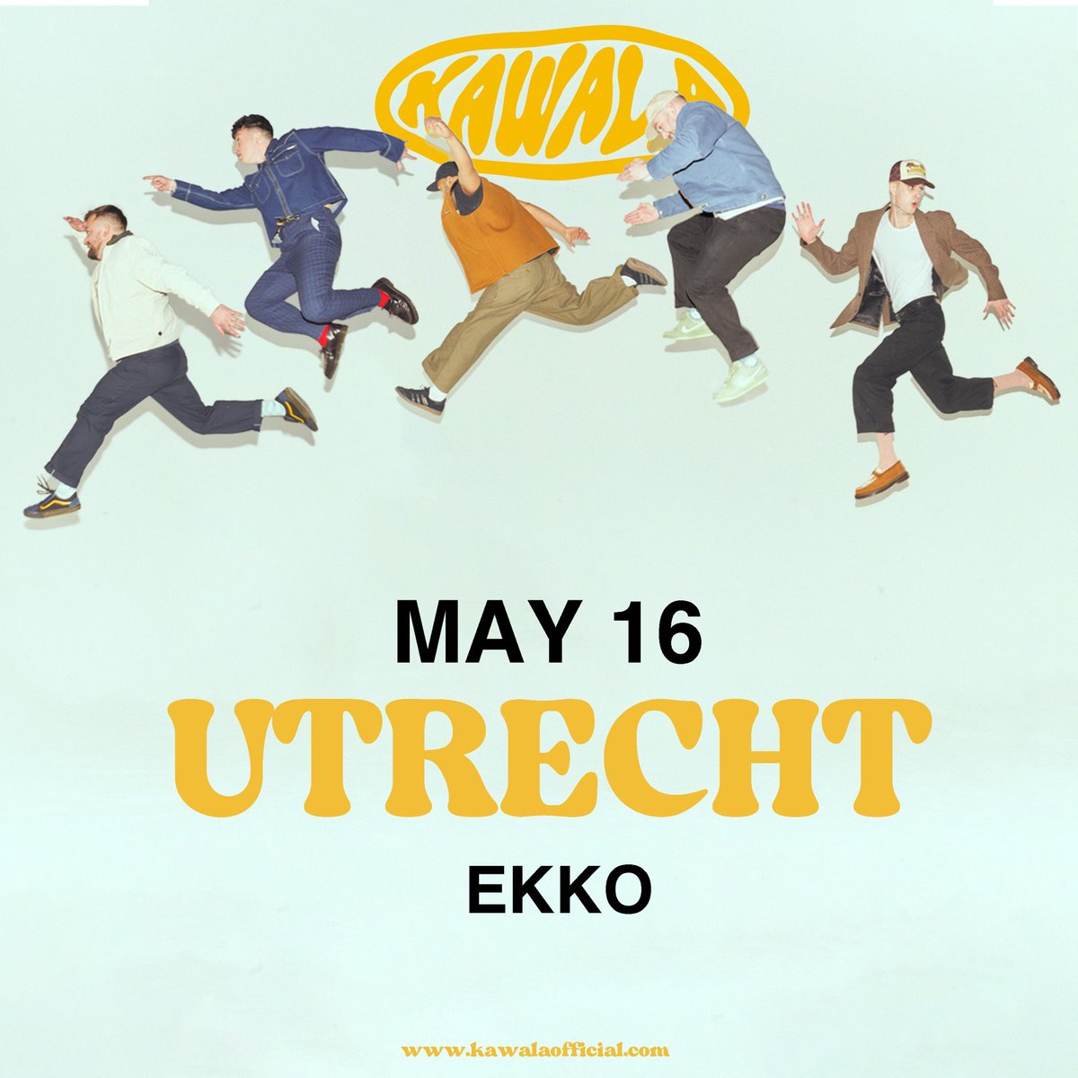Buzzing to announce that we’ve added Utrecht to our May run! 🇳🇱✌️ Come and see us 🥳 ekko.nl/event/kawala/
