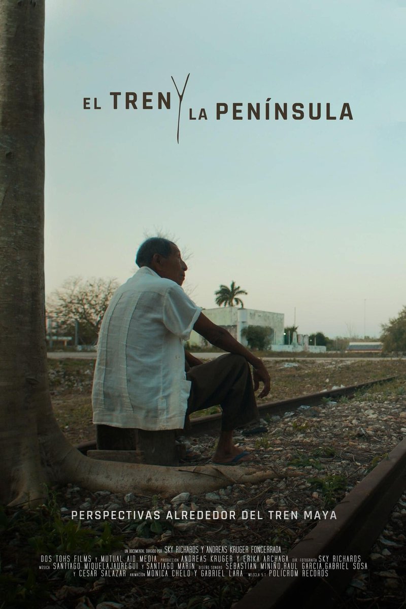 🎬 ¡"El tren y la península" está disponible en Latinoamérica y España sin costo durante todo marzo!  

El docu explora la construcción del "Tren Maya" a lo largo de la península de Yucatán y muestra las voces de las comunidades mayas. 

👉 bit.ly/46VQuUc