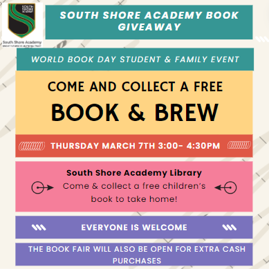 2 days to go until our Big Book Giveaway after school! <a href="/SSABlackpool/">South Shore Academy</a>