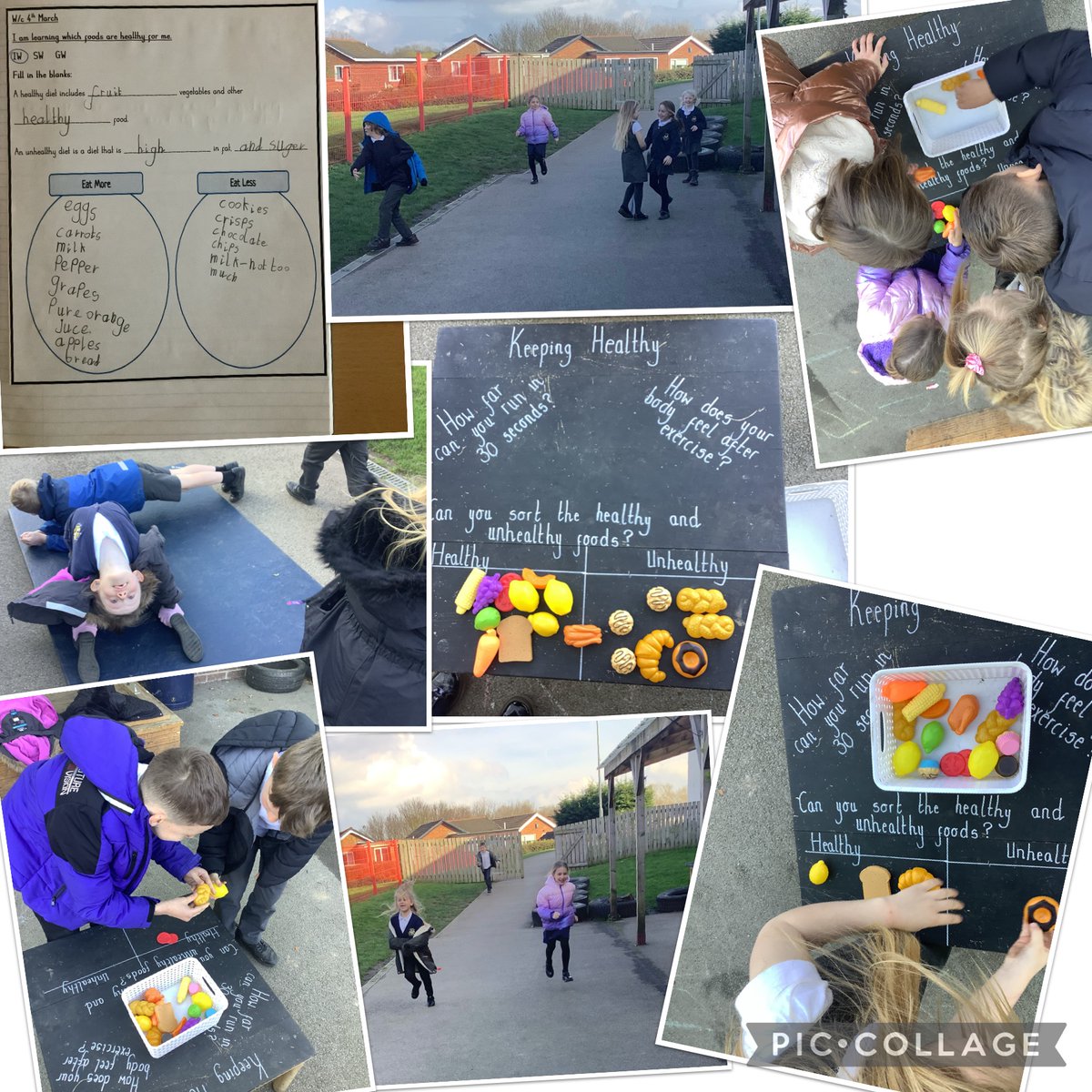 IPMATTowngate's tweet photo. A little snippet of our lovely Science lesson today looking at nutrition. We explored the different food groups and the amounts that are recommended for each of them!🍏🍌🥦🧀🍟🍰 #ScienceTPA #Year2TPA https://t.co/j1JDKP969M