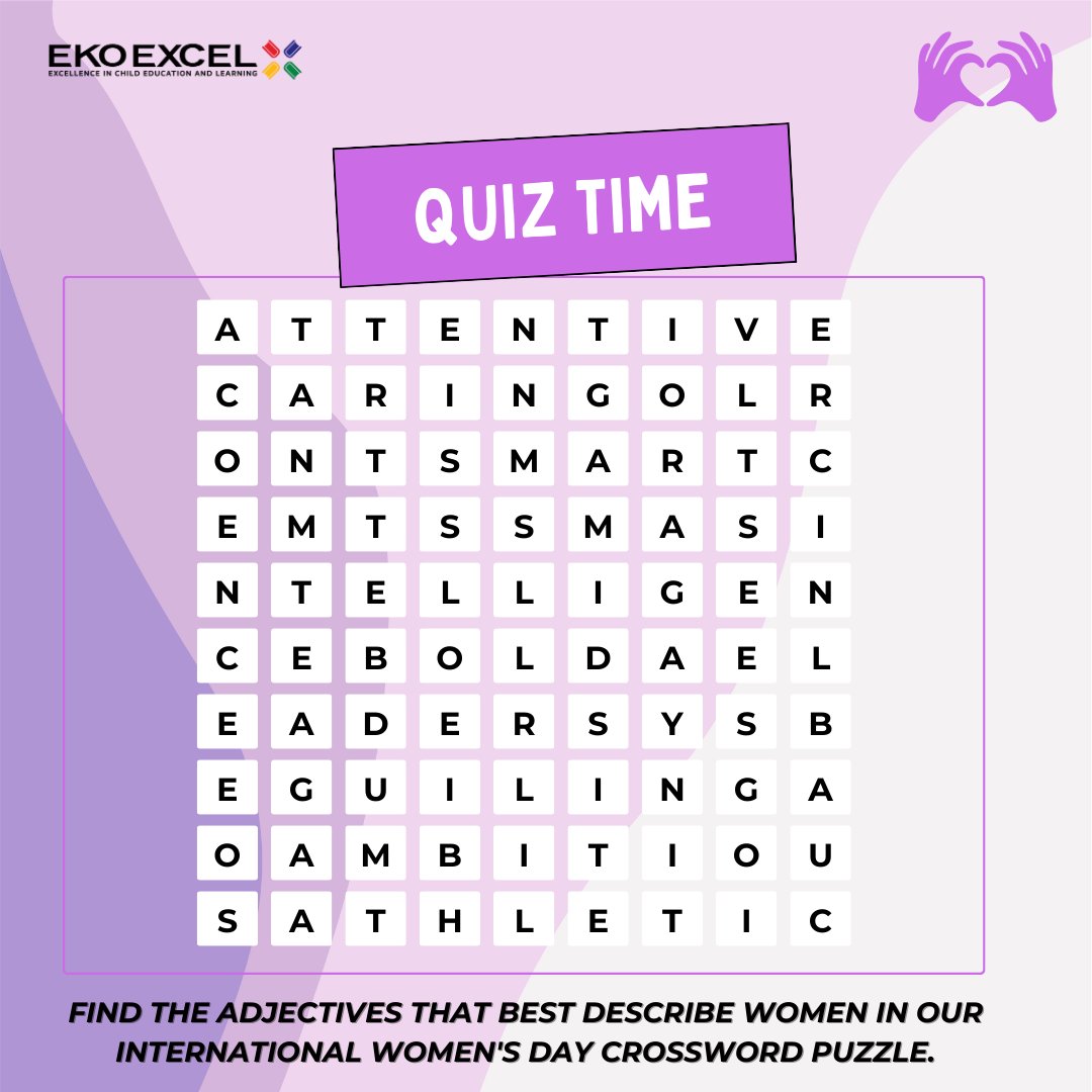 EKOEXCEL_NG's tweet image. As we countdown to International Women&apos;s Day, they are concealed words that characterize women and girls in the puzzle below.

Can you find them?
Comment your answers below.

For more information about the #EKOEXCEL programme please visit ekoexcel.ng
#WomensDay2024