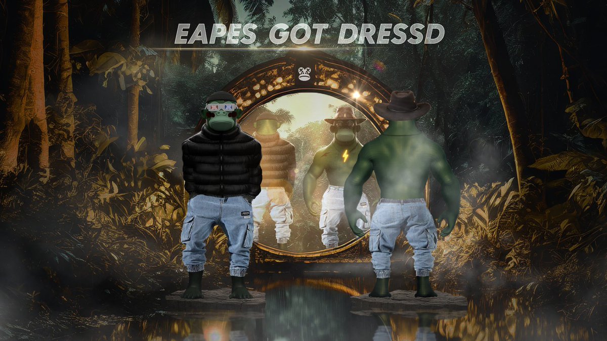 🦍 EAPES Reimagined

Our beloved collection is entering the next dimension 🎉

We're thrilled to unveil our first official 3D EAPES design - meticulously crafted with love and passion.

Click here for our full announcement 👉 cutt.ly/rw1wUDUX

1/3

#EAPES #EGLD