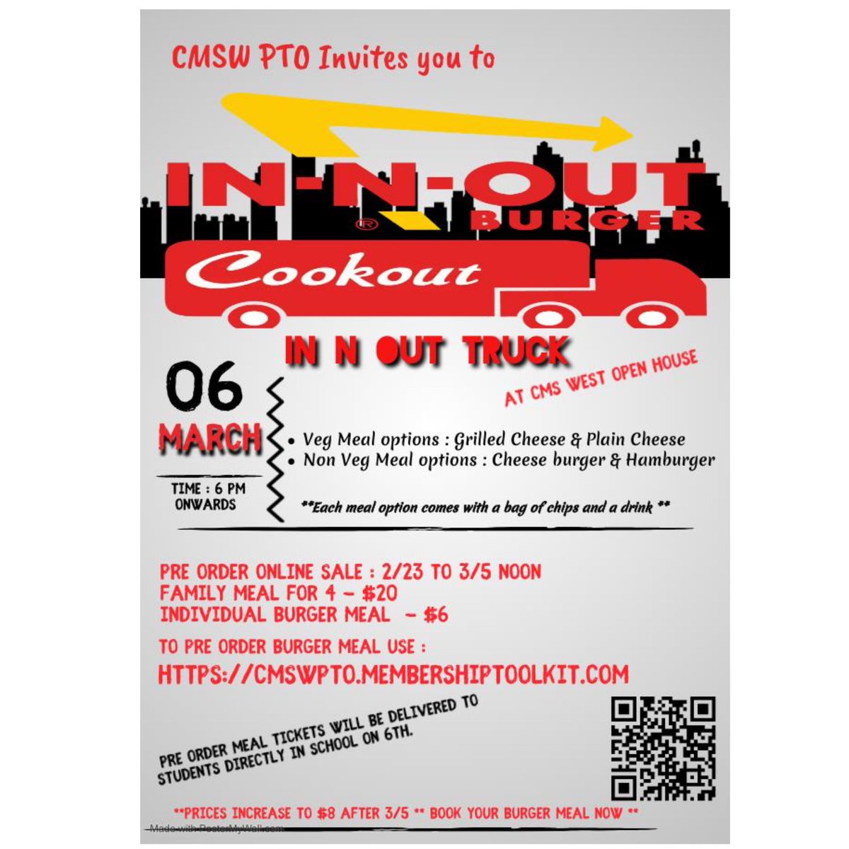 Sale ends today noon #innoutburger #cmswpto #cmswest