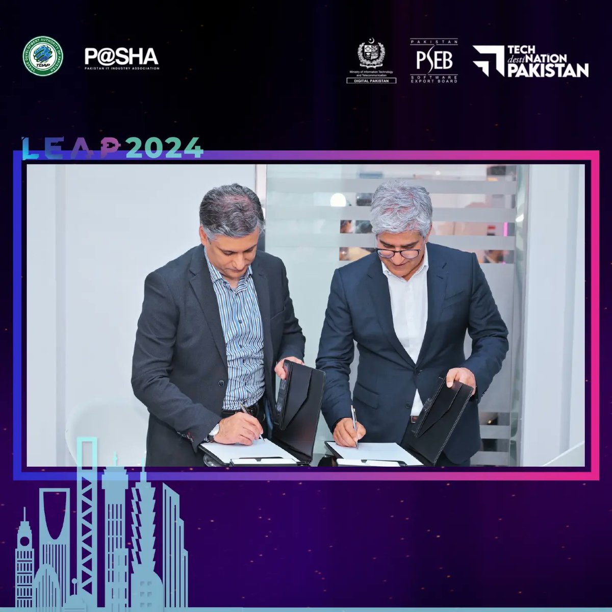 TechdestiNation Pakistan Pavilion organized by #PSEB and TDAP at #LEAP2024 hosted a significant partnership signing between Jazz, with TenX, to transform their data management through Enterprise Feature Store (EFS) and Predictive AI Models.