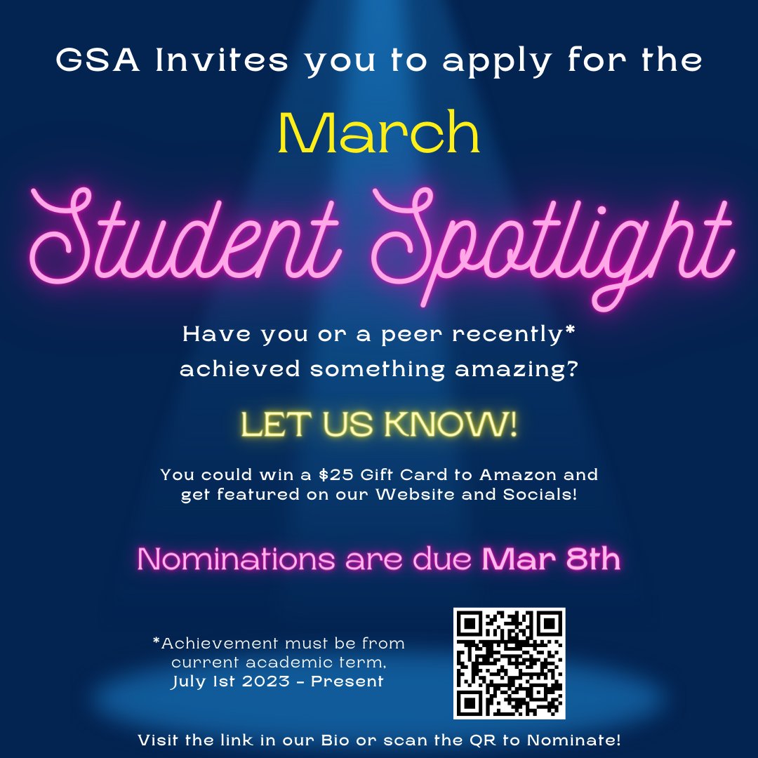 jhmi_gsa's tweet image. March Student Spotlight nominations are now OPEN! Get your nominations in by Friday March 8th!