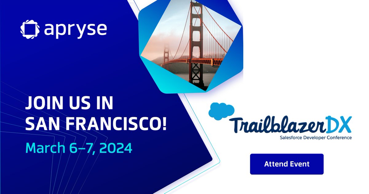 aprysesolutions's tweet image. Tomorrow is the big day — From March 6th to 7th, you&apos;ll find us at #TrailblazerDX in San Francisco! 🌉

Located at Booth 36, we&apos;ll be answering all your burning questions about #Apryse and our solutions and fill you in on #WebViewer&apos;s plugin in #Salesforce and why you need it.