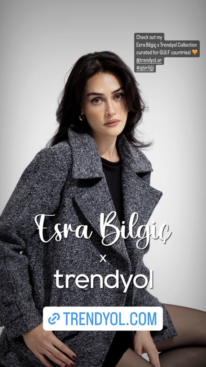 esrabilgicbr's tweet image. 📲#EsraBilgiç Via IG stories “Confira minha coleção Esra Bilgiç x Trendyol com curadoria de países do GOLFO! @/trendyol.ar #colaboração.”