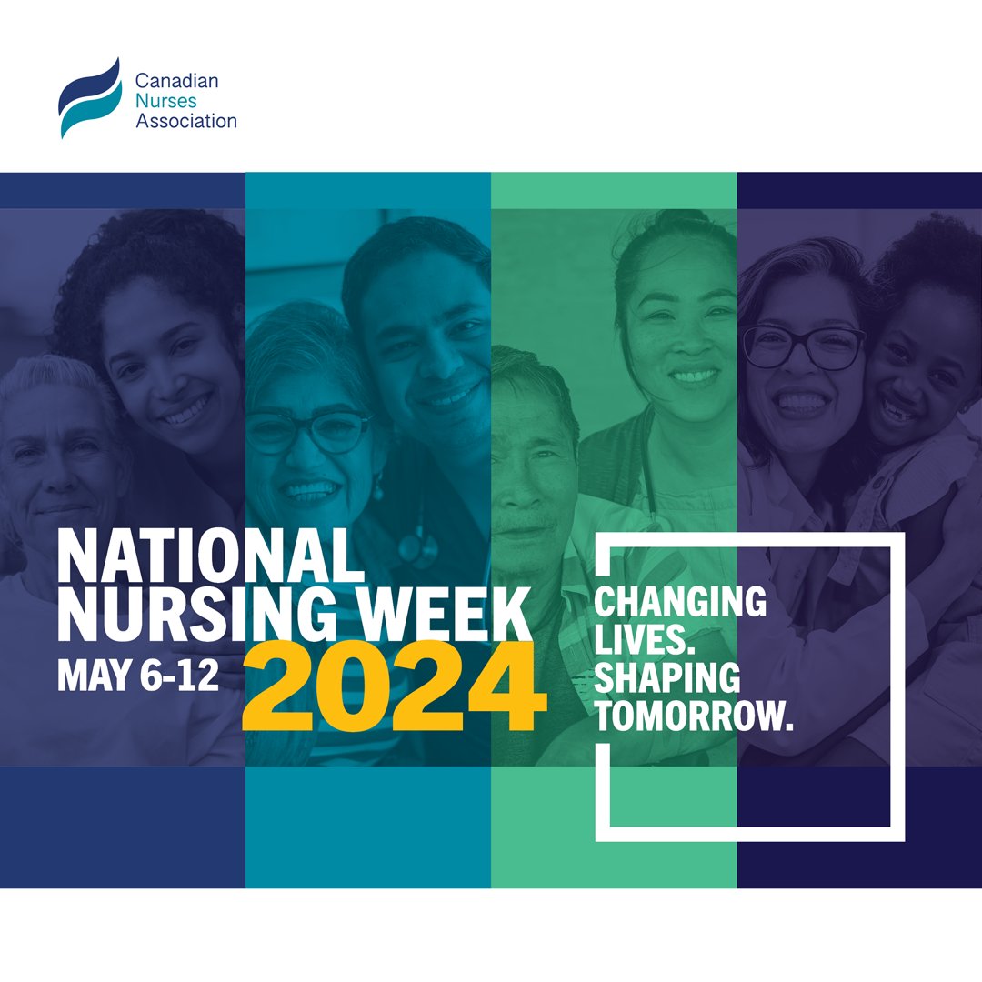 CNA is pleased to announce this year’s theme for National Nursing Week (May 6-12): Changing Lives. Shaping Tomorrow. Exciting updates, event posters, and the incredible lineup for National Nursing Week are on the way! Let’s celebrate: cna-aiic.ca/nationalnursin… #CNA2024